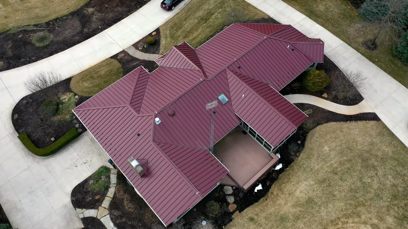 Commercial roof inspection documented in Knightstown